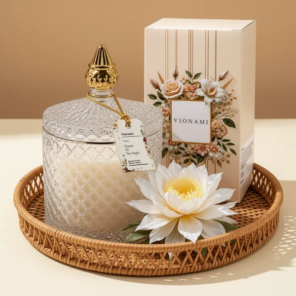 VIONAMI Queen of the Night Rare Flower Fragrance Luxury Scented Candle