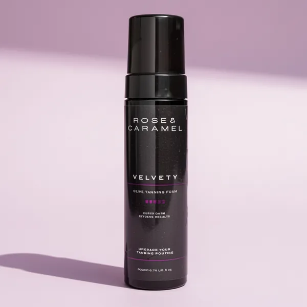 Rose & Caramel Velvety Super Dark Olive Self Tanning Mousse, 200 ml