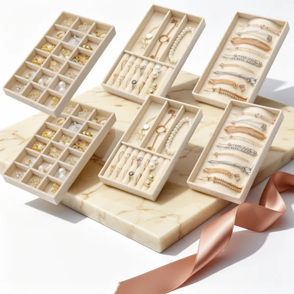 SPAKOWN Jewelry Trays Organizer, 9 Sets
