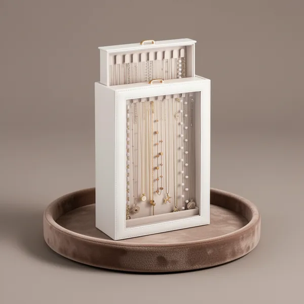 Lolalet Necklace Organizer, White