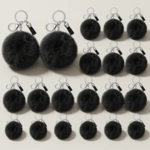Nosiny Cheer Faux Pom Keychains, 20 Pieces
