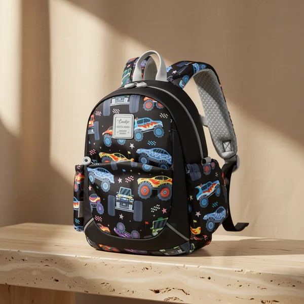 CAMTOP Toddler Backpack for Boys, 12-Inch, Black