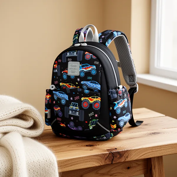 CAMTOP Toddler Backpack for Boys, 12-Inch, Black