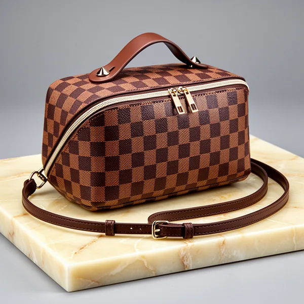 Leather Travel Makeup Bag