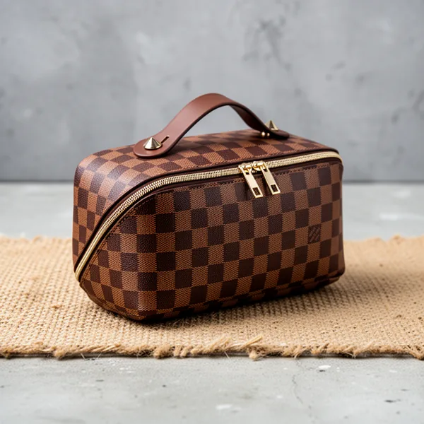 Leather Travel Makeup Bag