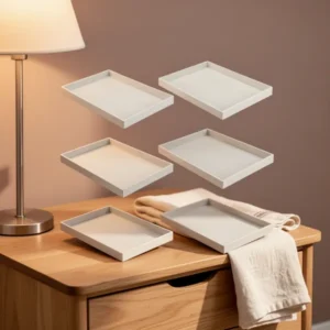 Quelay Velvet Stackable Jewelry Tray, 6 Pieces