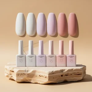 CANNI Clear Quick Builder Nail Gel, 9 ml, 6 Pieces