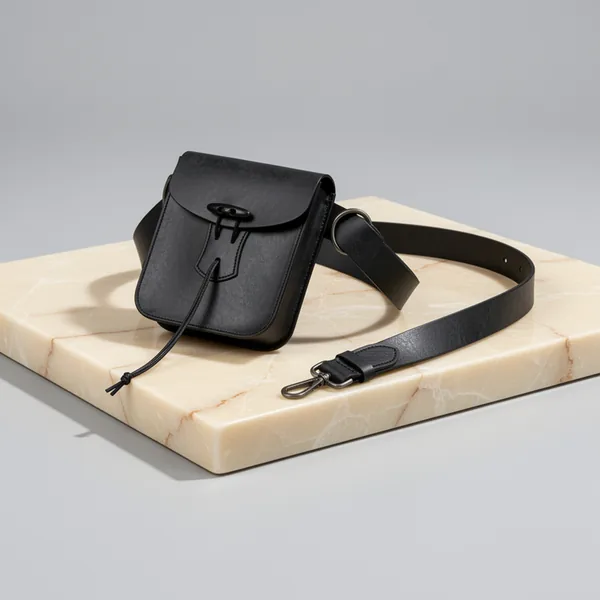 HiiFeuer Medieval Retro Stitching Belt Bag