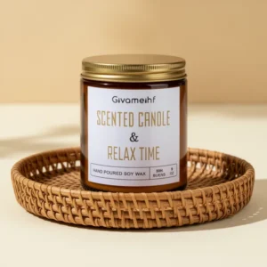 GIVAMEIHF Lavender Scented Candle, 9 oz