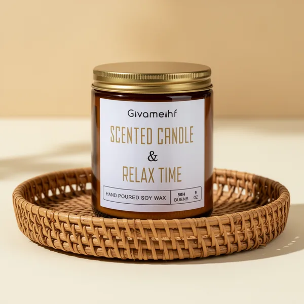 GIVAMEIHF Lavender Scented Candle, 9 oz