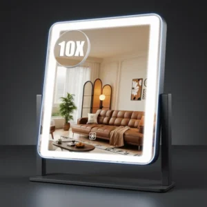 Vanity Mirror with Lights, White