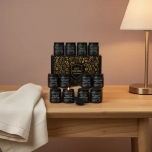 YMing Scented Candles for Men, 3.5 oz, 12-Pack