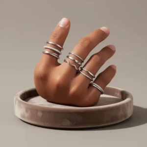 Tungary Adjustable Stackable Rings for Women