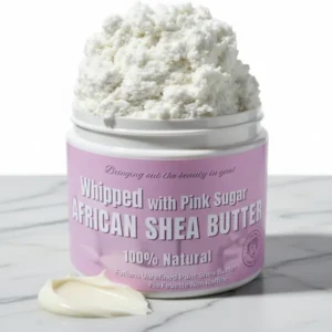 RA COSMETICS Whipped African Shea Butter Pink Sugar, 12 oz