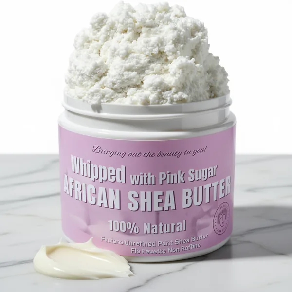 RA COSMETICS Whipped African Shea Butter Pink Sugar, 12 oz