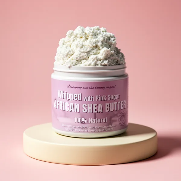 RA COSMETICS Whipped African Shea Butter Pink Sugar, 12 oz