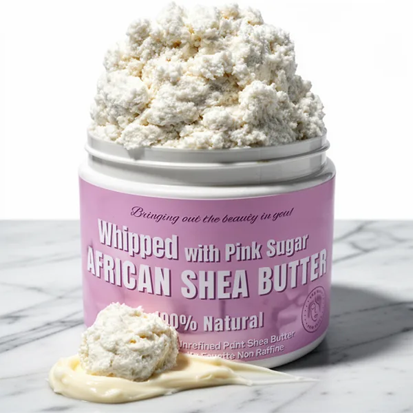 RA COSMETICS Whipped African Shea Butter Pink Sugar, 12 oz