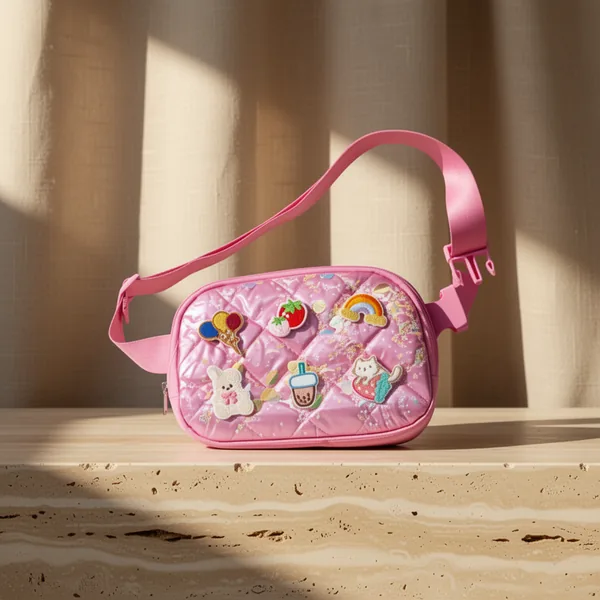 DIY Deep Pink Fanny Pack for Girls