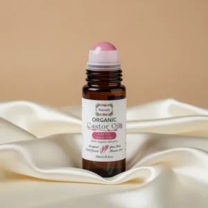 Castor Oil with Rose Quartz Roll-on for Face Body Hands & Feet, 4-Pack