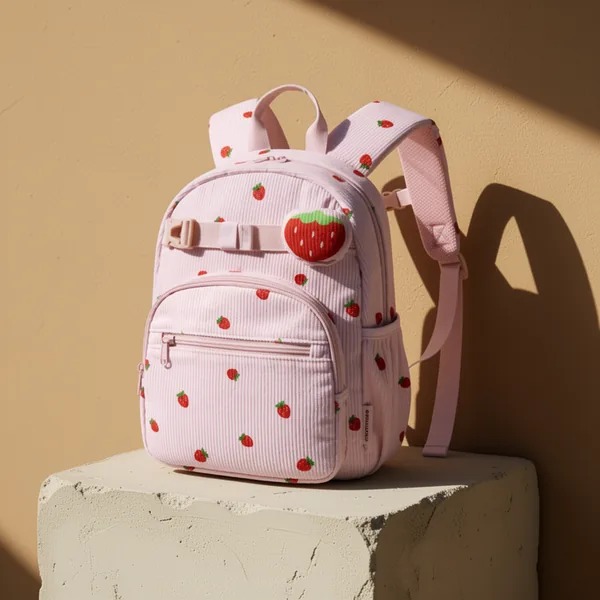 mommore Toddler Backpack Corduroy Preschool Bookbag