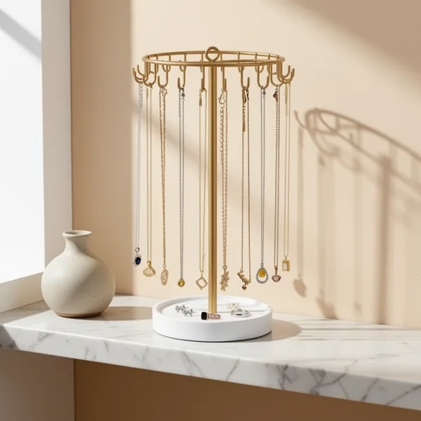 Mkono Rotating Necklace Holder
