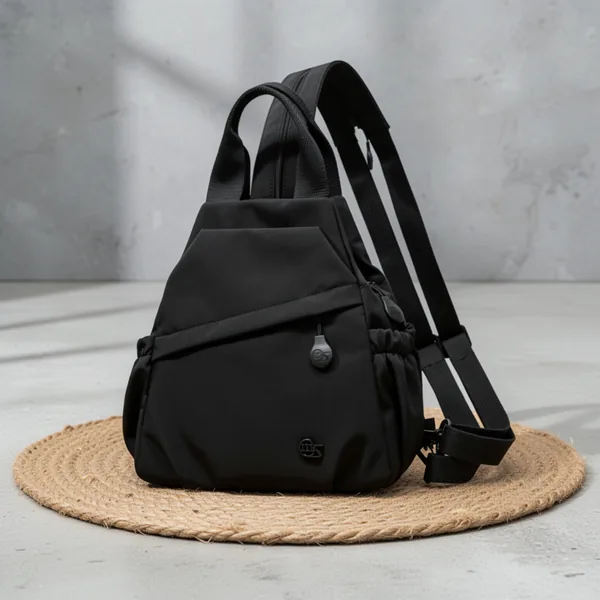 Convertible Sling Backpack for Women, Black