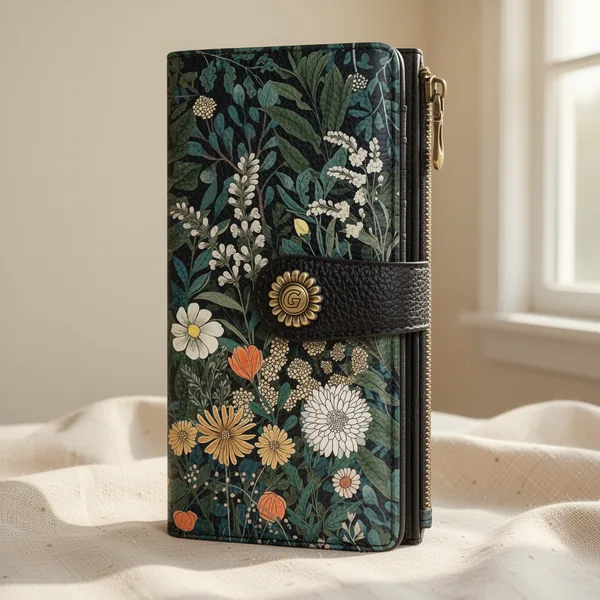 GIANCOMICS Wildflower Flower Womens Wallet
