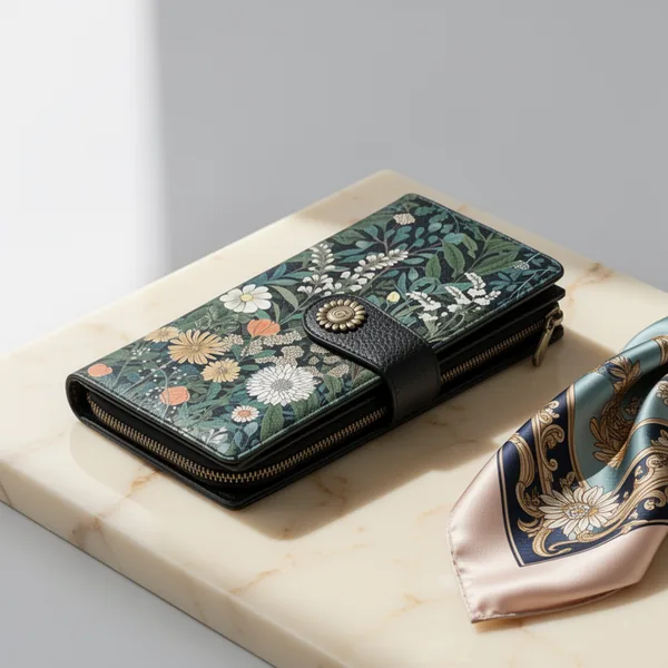 GIANCOMICS Wildflower Flower Womens Wallet
