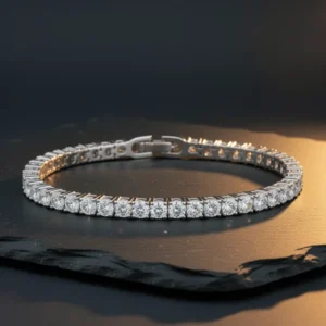 3mm Cubic Zirconia Tennis Bracelet for Women and Men