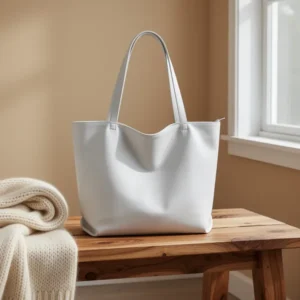 WLLWOO Soft Vegan Leather Tote Bag for Women