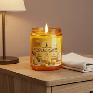 Lemon Eucalyptus Scented Candle, 7 oz, 2-Pack