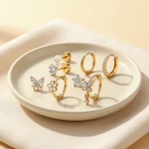 LOLIAS Flat Back Earrings for Women