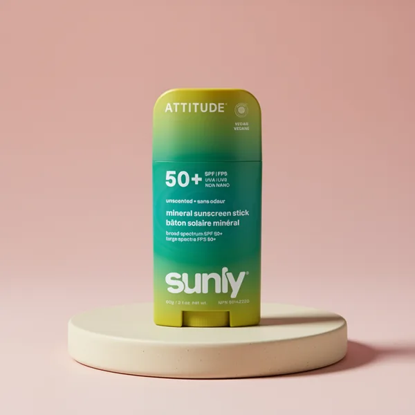 ATTITUDE Mineral Sunscreen Stick, 2.1 oz