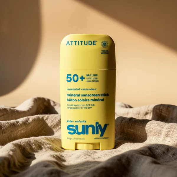 ATTITUDE Kids Mineral Sunscreen Stick, 2.1 oz