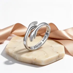 S925 Sterling Silver Hug Ring
