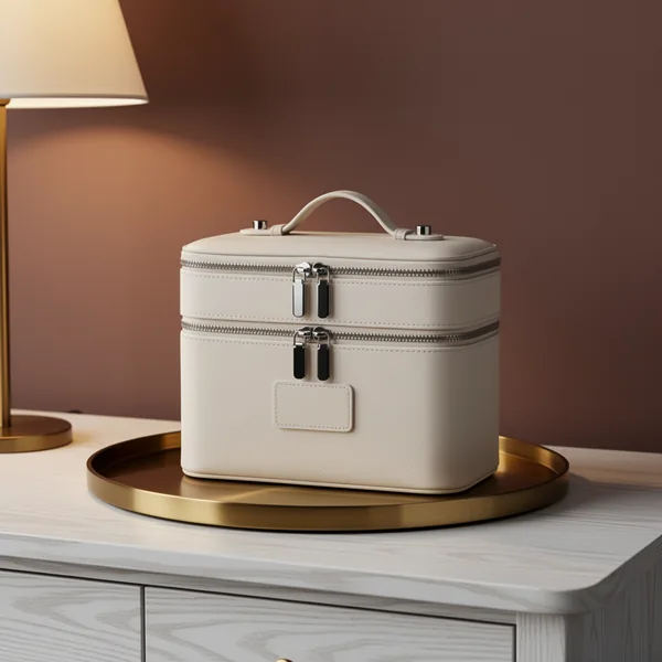 Makeup Case Large Capacity Leather Makeup Bag