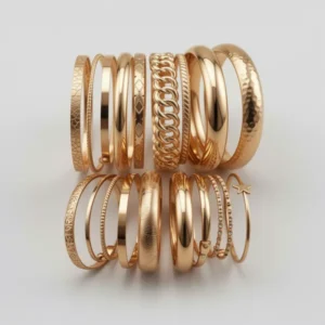 ÌF Me Gold-Tone Bangle, 19 Pieces