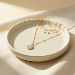 Layered Gold-Tone Necklace, 3 Pieces