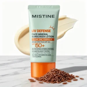 MISTINE Mineral Sunscreen Lotion for Face, 1.35 fl oz