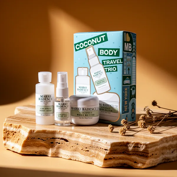 Mario Badescu Travel Trio Coconut Body Wash Body Butter & Body Oil