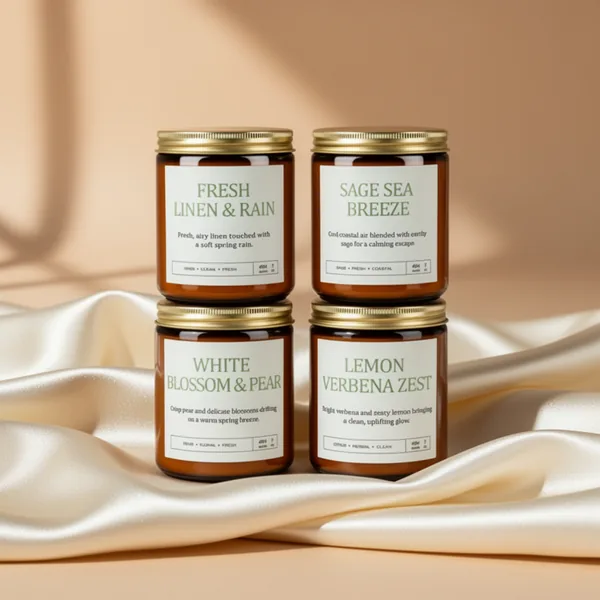 Scented Candles, 28 oz, 4-Pack