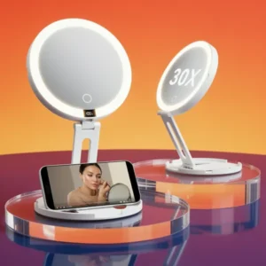 Travel Makeup Mirror with Lights