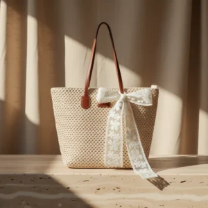 Large Straw Tote Bag for Women