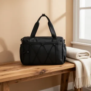 RHDZO Small Gym Bag for Women, Black