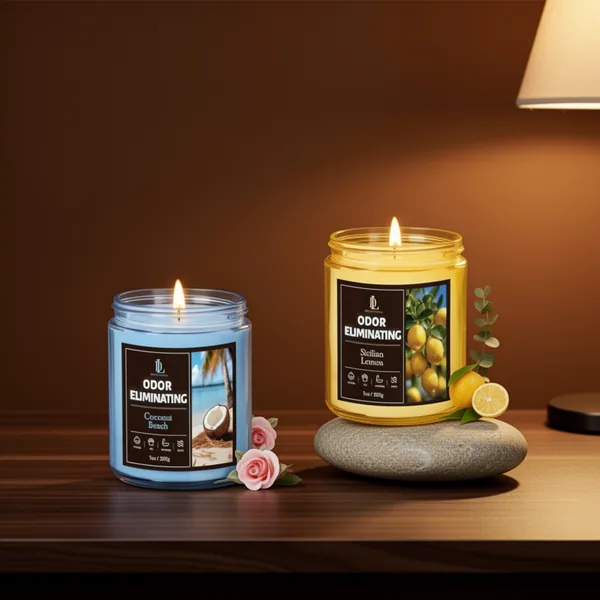 Odor Eliminating Highly Fragranced Candle, 4-Pack