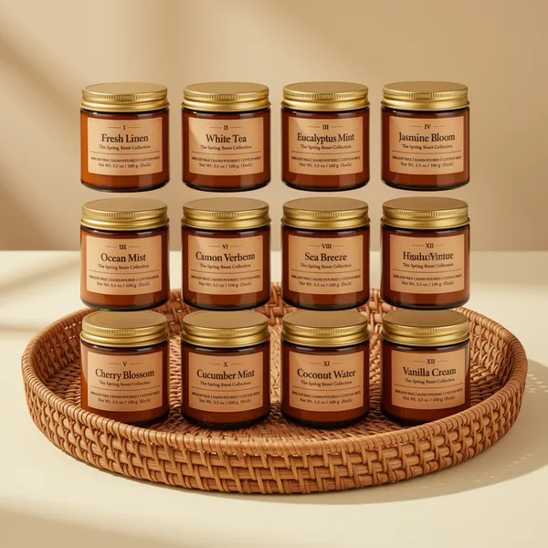 Summer Scented Candles, 3.5 oz, 12-Pack