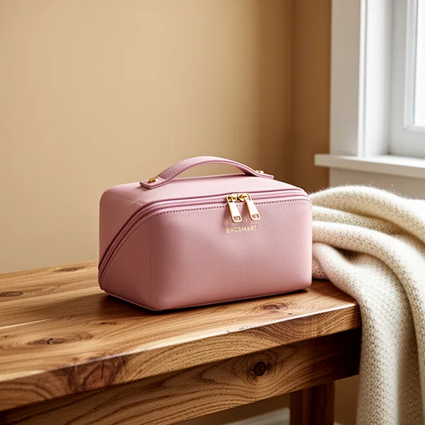 BAGSMART Makeup Bag, Pink