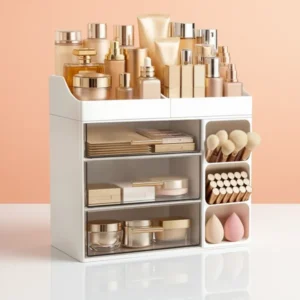 HBlife Makeup Organizer Countertop, White