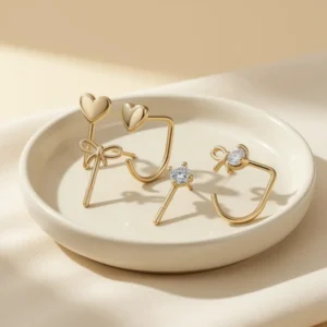 Backless Half Hoop Earrings for Women