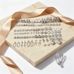 Gold-Tone Stud Earrings, 75 Pairs